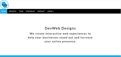 DevWeb Designs Website