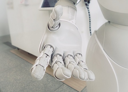 robot reaching out hand